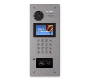 AA-07BC SILVER Вызывная панель подъездного IP-домофона BAS-IP