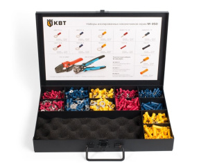Набор изолированных наконечников в металлическом кейсе без инструмента М-950-0 КВТ