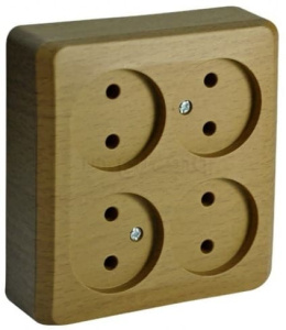 PA16-205T Розетка Бук Schneider Electric Этюд 4-я без заземления