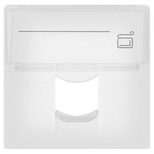 Лицевая панель 1 порт (45х45 шторка откид.марк.окно) 10-0301 SUPRLAN