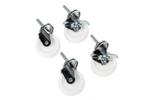 СТК-ШТК-Э-50 Комплект роликов 3" × 1" для стоек СТК и шкафов ШТК-Эконом, 4 шт., с тормозом 2 шт. ЦМО