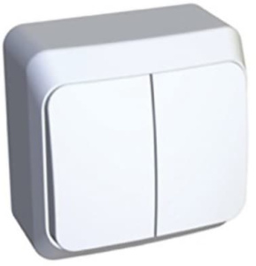 BA10-006B Выключатель Белый Schneider Electric Этюд 2кл. с подсветкой