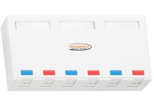 NMC-MB6P-ST-WT Корпус настенной розетки NIKOMAX