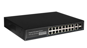 SW-8182/L(300W) Коммутатор 16-портовый  Gigabit Ethernet с PoE OSNOVO