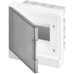 Бокс в нишу ABB Basic E 6М серая прозрачная дверь (c клеммами) BEF402206