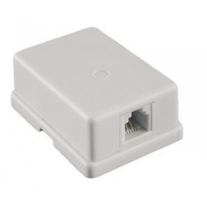 Розетка настенная RJ-11, 6P4C, 1порт (10-0305) SUPRLAN