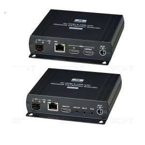 HKM01-4K  HDMI KVM удлинитель (комплект приёмник + передатчик) по Ethernet до 140м (CAT5e), до 150м (CAT6) SC&T
