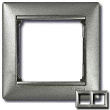 770152 Рамка Legrand Valena 2 поста Алюминий