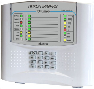 Юпитер-1833 (8 IP/GPRS), пластик, встроенная клавиатура Прибор приемно-контрольный охранно-пожарный Элеста