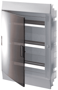 Бокс в нишу ABB Mistral41 54М прозрачная дверь c клеммным блоком