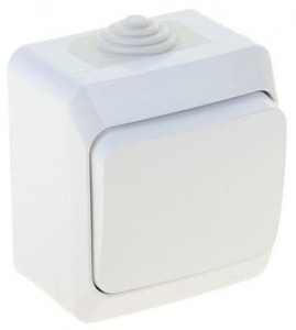 BA10-046B Переключатель Белый Schneider Electric Этюд 1кл. IP44