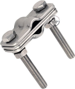 ZANDZ Зажим к молниеприёмнику для токоотводов (нержавеющая сталь)