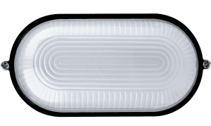 Влагозащищенный светильник Navigator 94 813 NBL-O1-100-E27/BL (НПБ 1201 / НПП 1201) черный овал 100Вт IP54