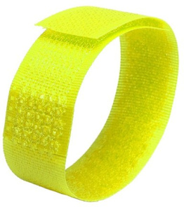 Кабельные стяжки Велькро универсальные КСВ-У 20х200 (жел) (20шт.) КВТ