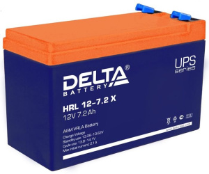 HRL 12-7.2 X Аккумулятор герметичный свинцово-кислотный Delta