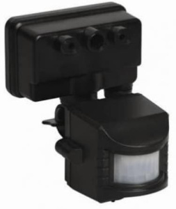 Датчик движения ИЭК ДД-019 1100Вт угол обзора 120 градусов IP44 черный