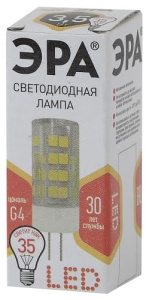 Лампа светодиодная LED JC-3,5W-220V-CER-827-G4 ЭРА