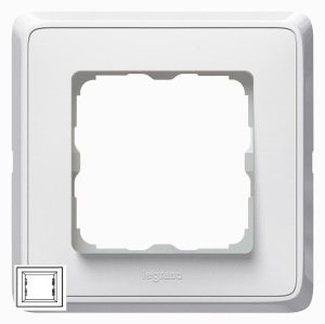 773660 Рамка Legrand Cariva 1 пост Белая