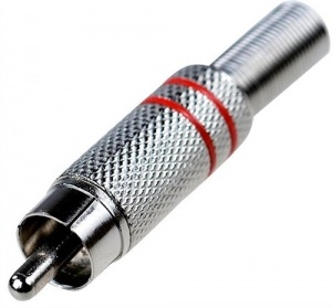 Разъем для межблочного соединения вилка RCA "тюльпан" (штекер)