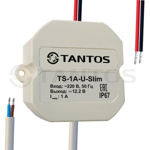 TS-1A-U-Slim Источник вторичного электропитания 12В, 1А в корпусе IP67 Tantos