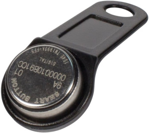 DS 1990А-F5 (черный) Ключ электронный Touch Memory с держателем SLINEX