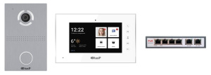 KIT(A1)AV03S-AQ07W (AV-03D SILVER+AQ-07L WHITE) Комплект видеодомофона KIT(A1)AV03S-AQ07W (AV-03D SILVER+AQ-07L WHITE) BAS-IP