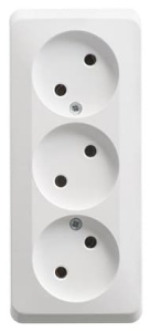 PA16-009B Розетка Белая Schneider Electric Этюд 3-я без заземления