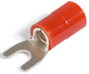 Наконечники вилочные изолированные с нейлоновой манжетой НВИ(н) 10-5 (кр) (100 шт) КВТ