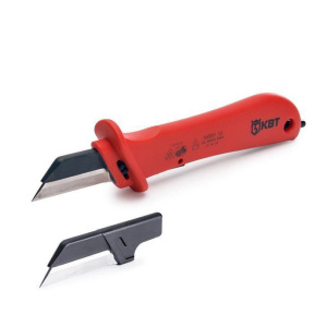 Нож НМИ-04 монтерский диэлектрический с дополнительным лезвием КВТ