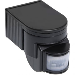 Датчик движения ИЭК ДД-012 1100Вт угол обзора 180 градусов IP44 черный