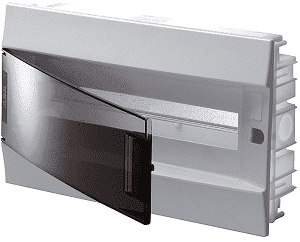 Бокс в нишу ABB Mistral41 18М прозрачная дверь c клеммным блоком