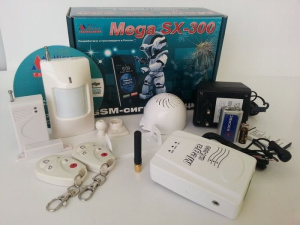 Mega SX-300 RADIO Контрольная панель с GSM коммуникатором, комплект MicroLine