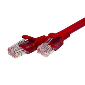 Патч-корд медный U/UTP Cat.5e 4x2 26AWG Cu PVC, красный, 2м SUPRLAN