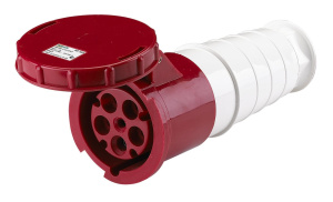 Розетка HT-235 63А переносная 3Р+РЕ+N 380В IP-67