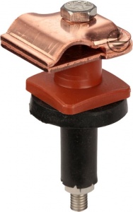 GALMAR Зажим на крышу, покрытую черепицеи? и складчатых поверхностеи?, для токоотвода (медь)