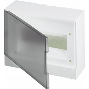 Бокс настенный ABB Basic E 12М серая прозрачная дверь (с клеммами) BEW402212
