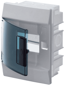 Бокс в нишу ABB Mistral41 4М зеленая дверь без клеммного блока