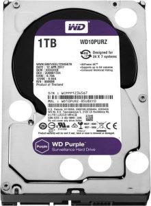 HDD 1000 GB (1 TB) SATA-III Purple (WD10PURZ) Жесткий диск (HDD) для видеонаблюдения Western Digital