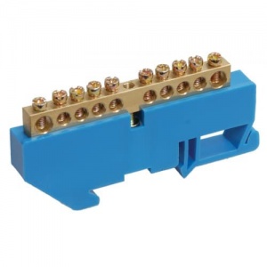 Шина N ноль на DIN-изолятор ШНИ-6х9-18-Д-С IEK