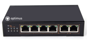 UM1-E6/4P Коммутатор с питанием по PoE 4-портовый Optimus