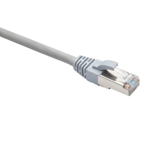 Коммутационный шнур F/UTP категория 5e LSZH нг(А)-HF 0,15 м, серый