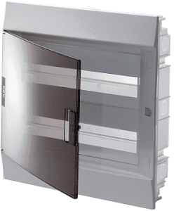 Бокс в нишу ABB Mistral41 24М прозрачная дверь c клеммным блоком