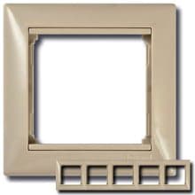 774355 Рамка Legrand Valena 5 постов Слоновая кость