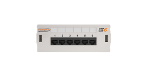NMC-WP06UE2-GY Патч-панель настенная 6 портов, Кат.6 NIKOMAX