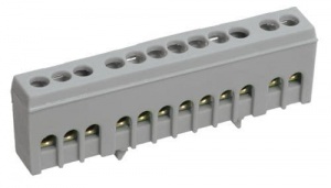 Шина L фаза в корп изол на DIN-рейку ШНИ-6х9-12-К-Ср IEK