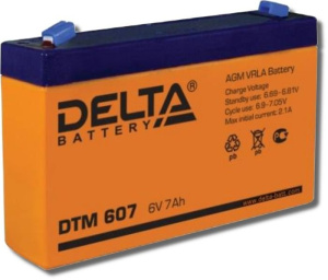 DTM 607 Аккумулятор герметичный свинцово-кислотный Delta