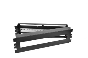КП-АВ-9005 19″ панель с DIN-рейкой PS-3U, цвет черный ЦМО