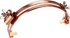 GALMAR Зажим на конек для крепления токоотвода (высота до 15 мм; медь)