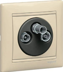 774336 Розетка Слоновая кость Legrand Valena TV-RD-SAT оконечная