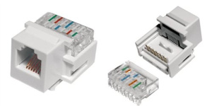 KJ1-6P6C-C2-90-WH Вставка Keystone Jack Hyperline